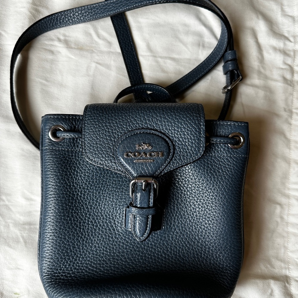 Coach Amelia Mini Backpack Navy